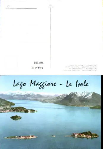 764581 Lago Maggiore - Le Isole Provinz Verbano-Cusio-Ossola Italy