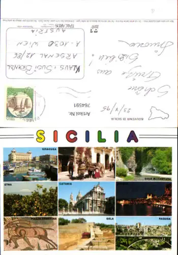 764591 Sicilia (Siracusa, Etna, Piazza Armerina, Gole Alcantara, Catania, Cefalù, Gela, Ragusa) Sizilien Italy