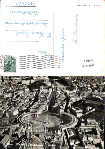 764617 Roma, Via della Conciliazione, S. Pietro Petersplatz Vatikan Rom Italy