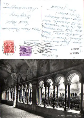 764639 Roma Chiostro di S. Paolo Rom Italy