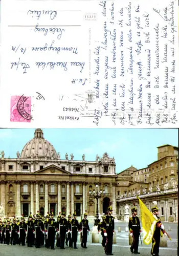 764643 Vatikanstadt Petersplatz mit Schweizergarde Vatican City