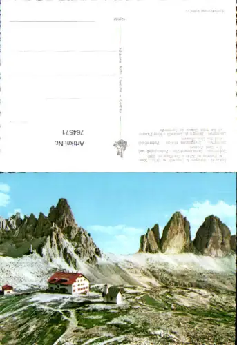 764571 Dreizinnenhütte Paternkofel Drei Zinnen Sexten Trentino Südtirol Italy