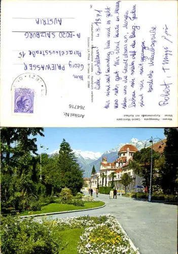 764716 Meran Kurpromenade mit Kurhaus Provinz Bozen - Südtirol Italy