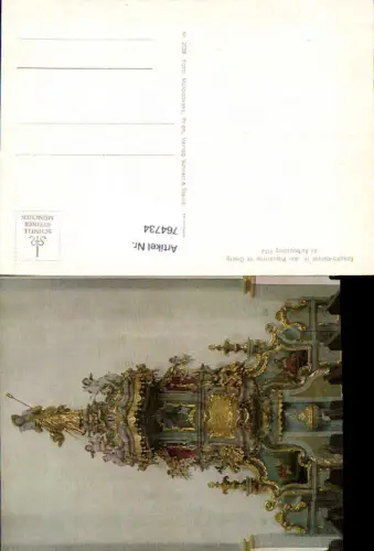 764734 Ruhpolding Rokoko-Kanzel Pfarrkirche St. Georg LK Landshut
