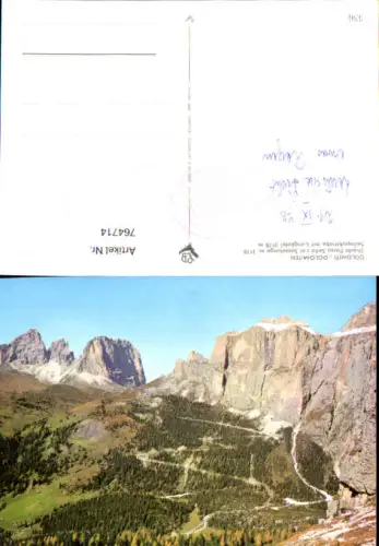 764714 Sellajoch Dolomiten Canazei Gröden Provinz Südtirol Trentino Italy