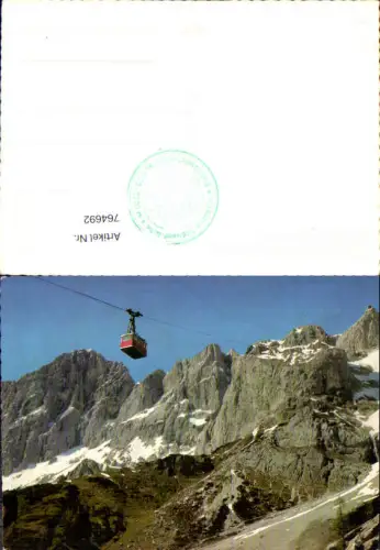 764692 Dachstein Türlwandhütte Südwand Seilbahn Bez. Liezen