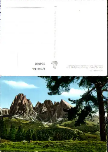 764690 Seiser Alm Langkofelgruppe Siusi Seis am Schlern Salten-Schlern Italy
