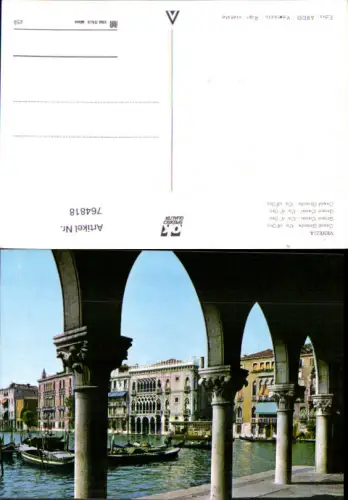 764818 Venedig Canal Grande Ca' d'Oro Venedig Italy