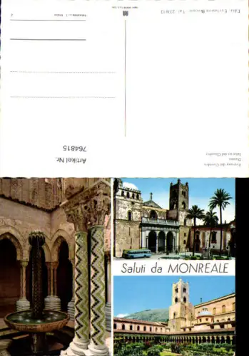 764815 Monreale Metropolitan City of Palermo Italy