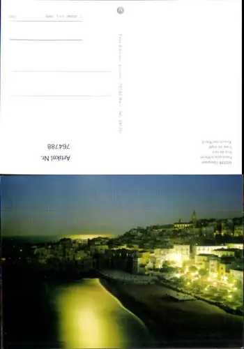764788 Vieste (Gargano) Panorama notturno Provinz Foggia Italy