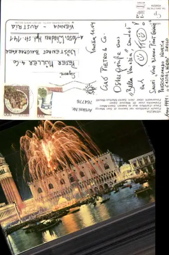764776 Venezia Feuerwerk Sankt-Markus-Becken Venedig Italy