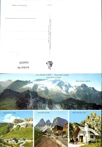 764939 Marmolada Passo Pordoi Passo Sella Passo Falzarego Trentino Trient Belluno Italy