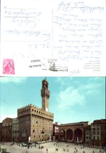 764923 Firenze Piazza della Signoria Metropolitan City of Florence Italy