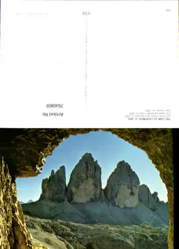 764969 Tre Cime di Lavaredo Drei Zinnen Auronzo di Cadore Belluno Bozen Südtirol Italy