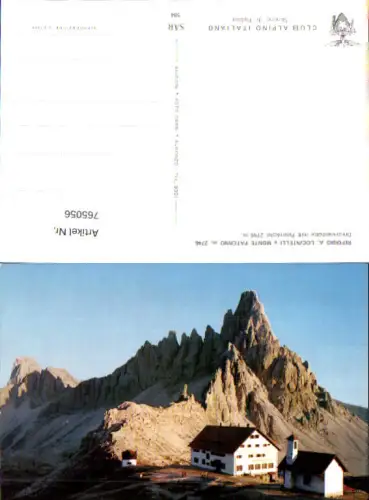 765056 Sexten Dreizinnenhütte Trentino Paternkofel Bolzano Bozen Südtirol Italy