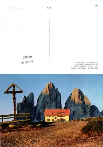 765050 Tre Cime di Lavaredo Sexten Drei Zinnen Dreizinnenhütte Bozen Südtirol Italy Trentino