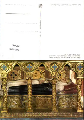 765031 Roma Basilica di S. Maria sopra Minerva Sepolcro di S. Caterina da Siena Rom Italy