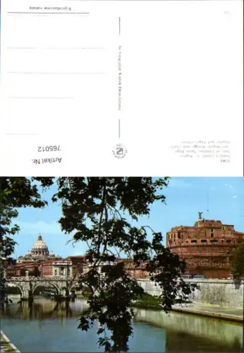 765012 Roma Ponte e Castel S. Angelo Rom Italy