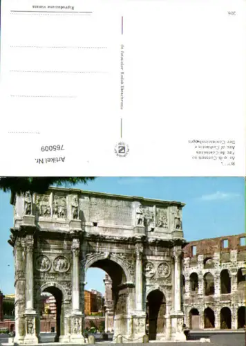 765009 Rom Arco di Costantino Rom Italy