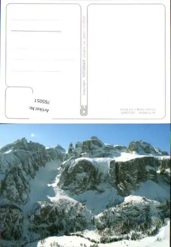 765051 Alta Badia, Dolomiten, Gruppo Sella e Val Mesdi Provinz Bozen Italy