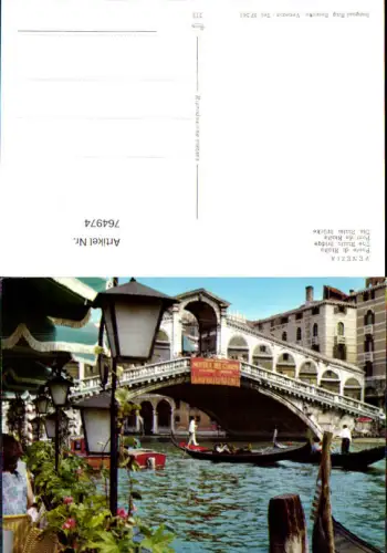 764974 Venezia Ponte di Rialto Venedig Italy
