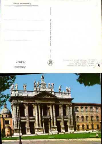 764997 Rom, Basilika des Heiligen Johann in Lateran Roma Italy