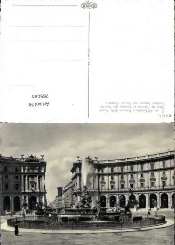 765044 Roma Piazza dell'Esedra e Fontana delle Naiadi Metropolitan City of Rome Capital Italy