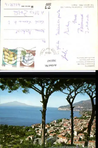 765147 Sorrento Panorama e Vesuvio Neapel Italy