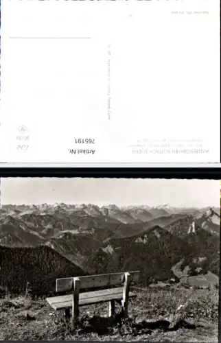 765191 Rottach-Egern Wallberg Setzberggipfel Karwendel LK Miesbach