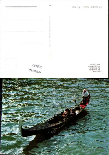 765497 Venezia Die Gondel Venedig Italy