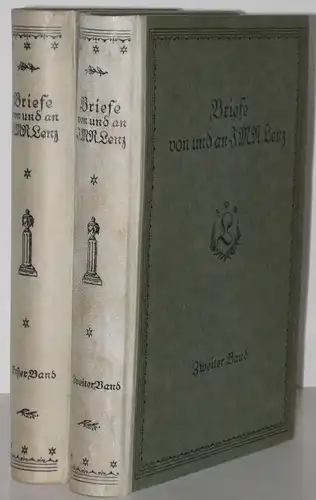 J. M. R. Lenz Briefe Kurt Wolff  Halbpergament 1918 Bibliophilie 2 Bände