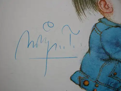 Gottfried Helnwein (1948) Keith Richards Orig. Offset Plakat 1990