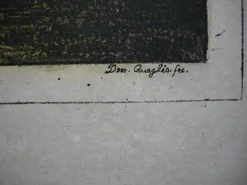 Mineral - Bad Brückenau Bayern Orig Farblithographie Domenico Quaglio 1817