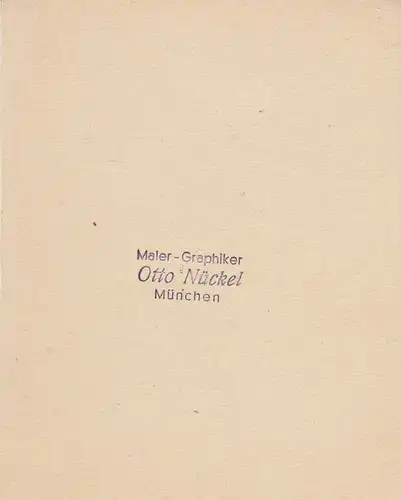 Otto Nückel (1880-1955) Sängerin Orig Tuschzeichnung  Simplicissimus 1950