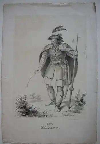 Zaltan Zoltan ungar Großfürst Ungarn Orig Lithografie Kriehuber Schwind 1829