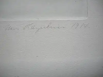 Rudelsburg Naumburg Sachsen-Anhalt Orig Radierung 1914 signiert Saaletal