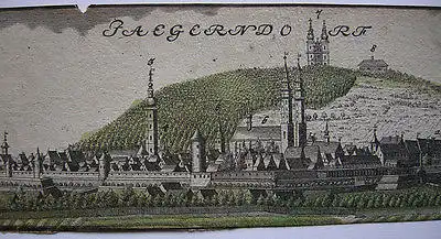 Krnow Jaegerndorf Polen Schlesien Slask Swidnica Kupferstich F. B. Werner 1740