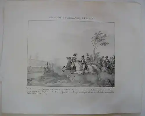 Napoleon Alexander Erfurt Orig Lithographie 1832 Napoleonische Kriege