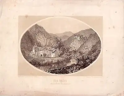 Thörl Schachenstein Steiermark getönte Orig. Lithografie C. Reichert 1840