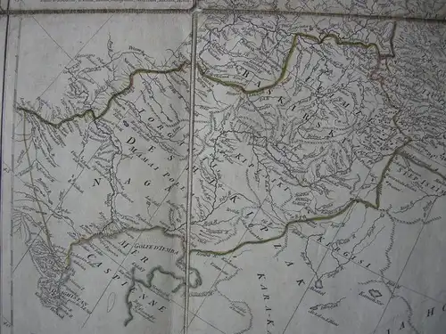 Russland Russia Sibirien China Kamtschatka Orig Kupferstichkarte d'Anville 1753