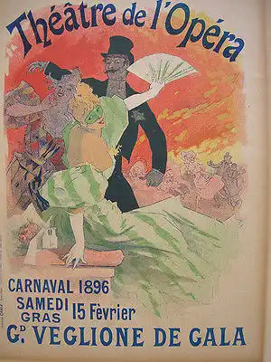 Jules Cheret (1836-1932) Theatre l'Opera Lithografie Maitres de l'affiche 1896