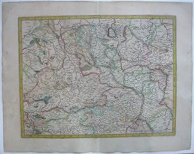 Westfalen altkolor Orig Kupferstichkarte Mercator Hondius 1627 Nordrhein