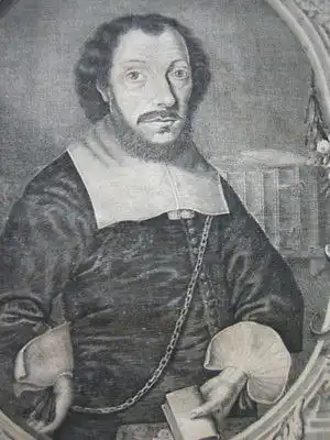 Johannes Stucke, Stuckius (1587-1653) Kanzler Bremen Orig Kupferstich 1660