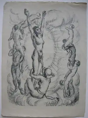 Gyula Derkovits (1894-1934) Pandämonium 12 erotische Lithografien Paris 1920