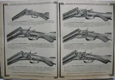 Burgsmüller Kreiensen Gewehrfabrik Katalog Gewehre Pistolen Munition 1907