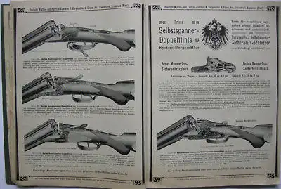 Burgsmüller Kreiensen Gewehrfabrik Katalog Gewehre Pistolen Munition 1907