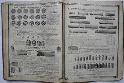 Burgsmüller Kreiensen Gewehrfabrik Katalog Gewehre Pistolen Munition 1907