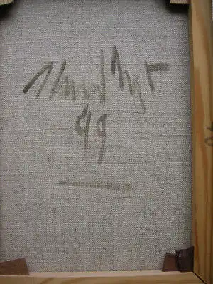 Heiner Meyer (1953) Antiker Kopf Öl auf Leinen 1999 signiert