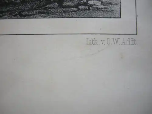 Weissenfels Saale  Sachsen-Anhalt Orig Lithografie 1840 C. W. Arldt