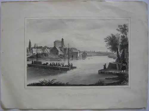 Bad Dürrenberg Saale  Sachsen-Anhalt Orig Lithografie 1840 C. W. Arldt